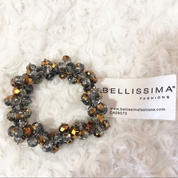 🆕 2 Bellissima Stretch Crystal Bracelet & 2 Row Cry Magnetic Bracelet - Picture 5 of 5